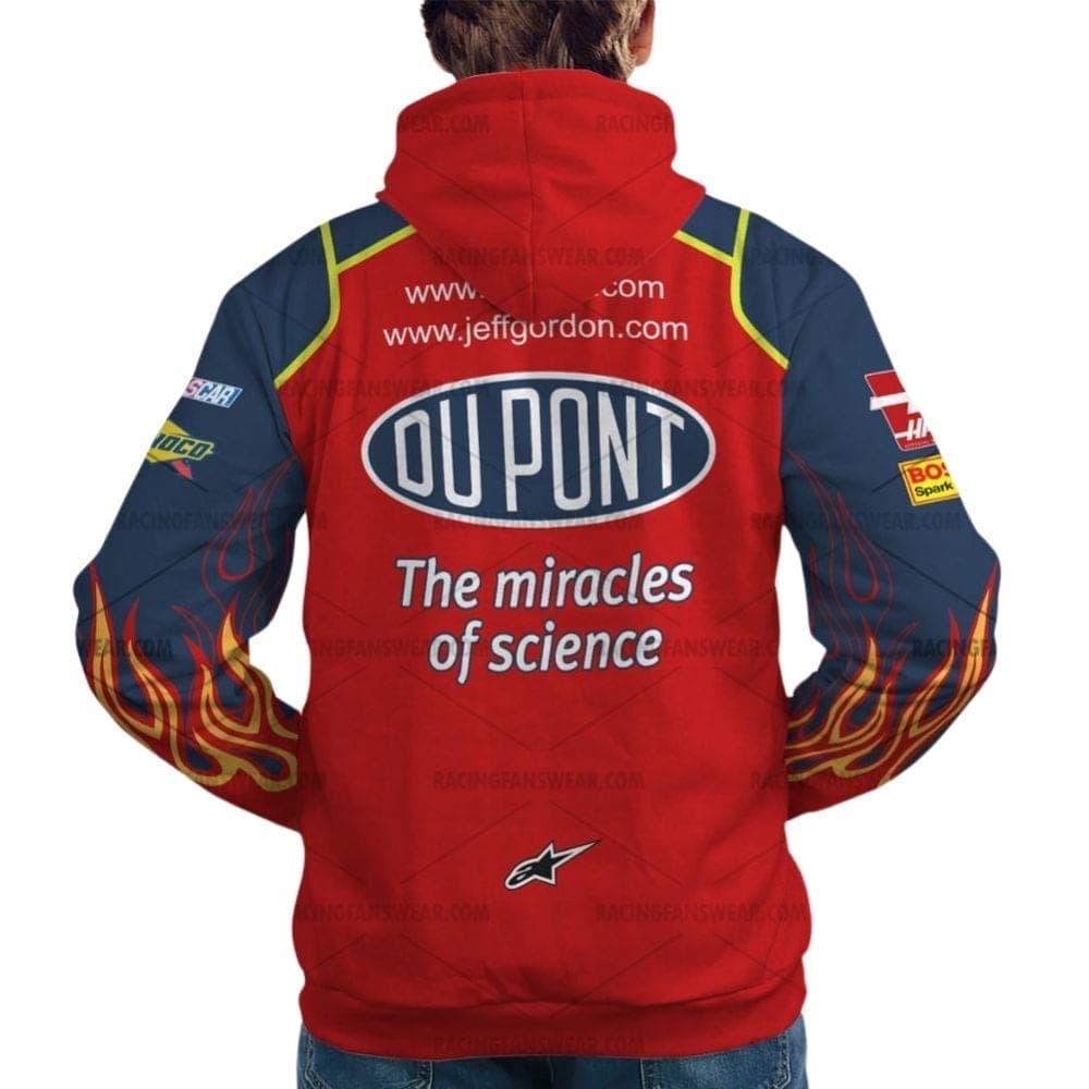 Jeff Gordon Nascar Racing Dupont Automotive Finishes 2008 Uniform All Over Print Hoodie