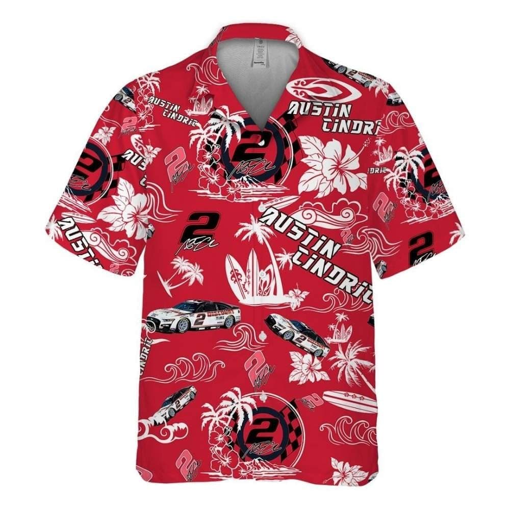 Austin Cindric Nascar Racing Floral Coconut Surf Beach Hawaiian Shirt