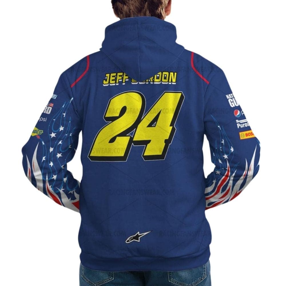 Jeff Gordon Nascar Racing Dupont 2023 Uniform All Over Print Hoodie