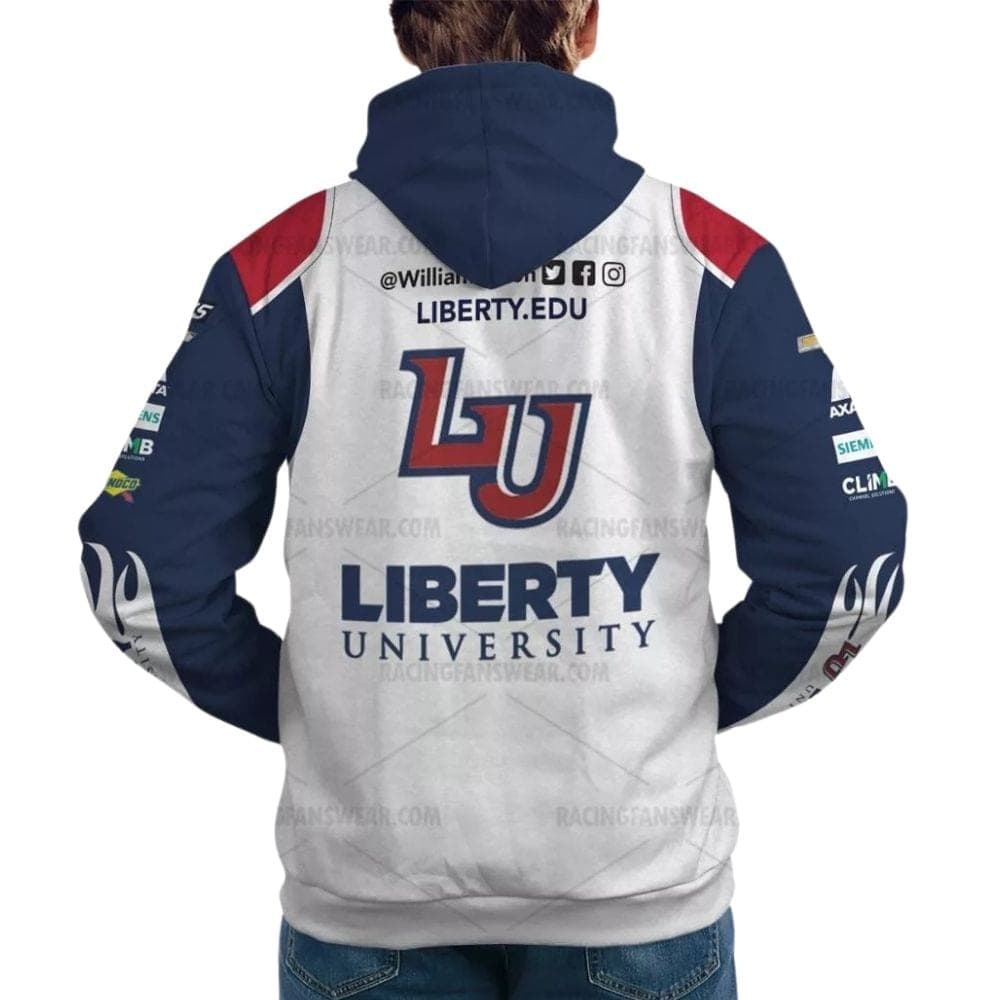William Byron Nascar 2023 Liberty University Racing Uniform All Over Print Hoodie