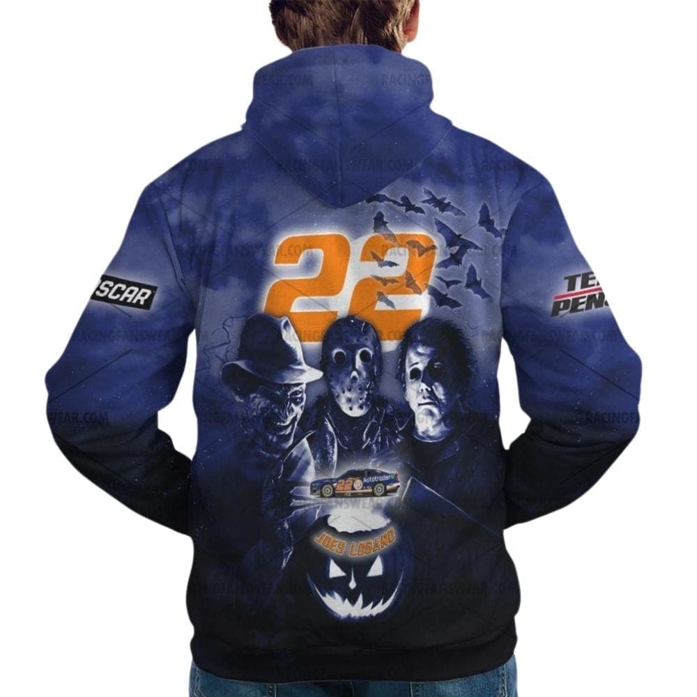 Joey Logano Nascar Racing With Friends Horror Halloween All Over Print Hoodie