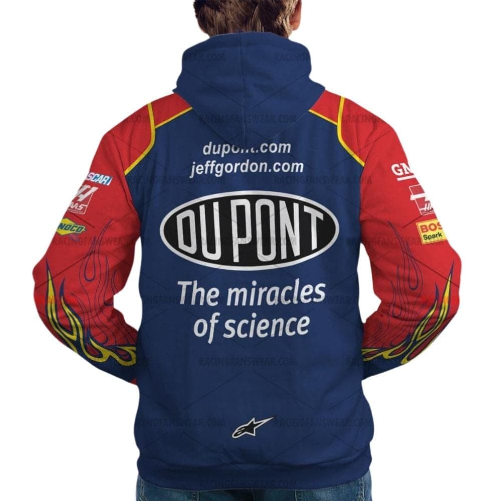 Jeff Gordon Nascar Racing DuPont Performance Alliance 2007 Uniform All Over Print Hoodie