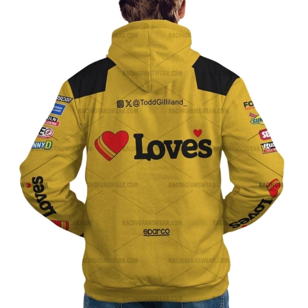 Todd Gilliland Nascar Racing 2025 Uniform All Over Print Hoodie