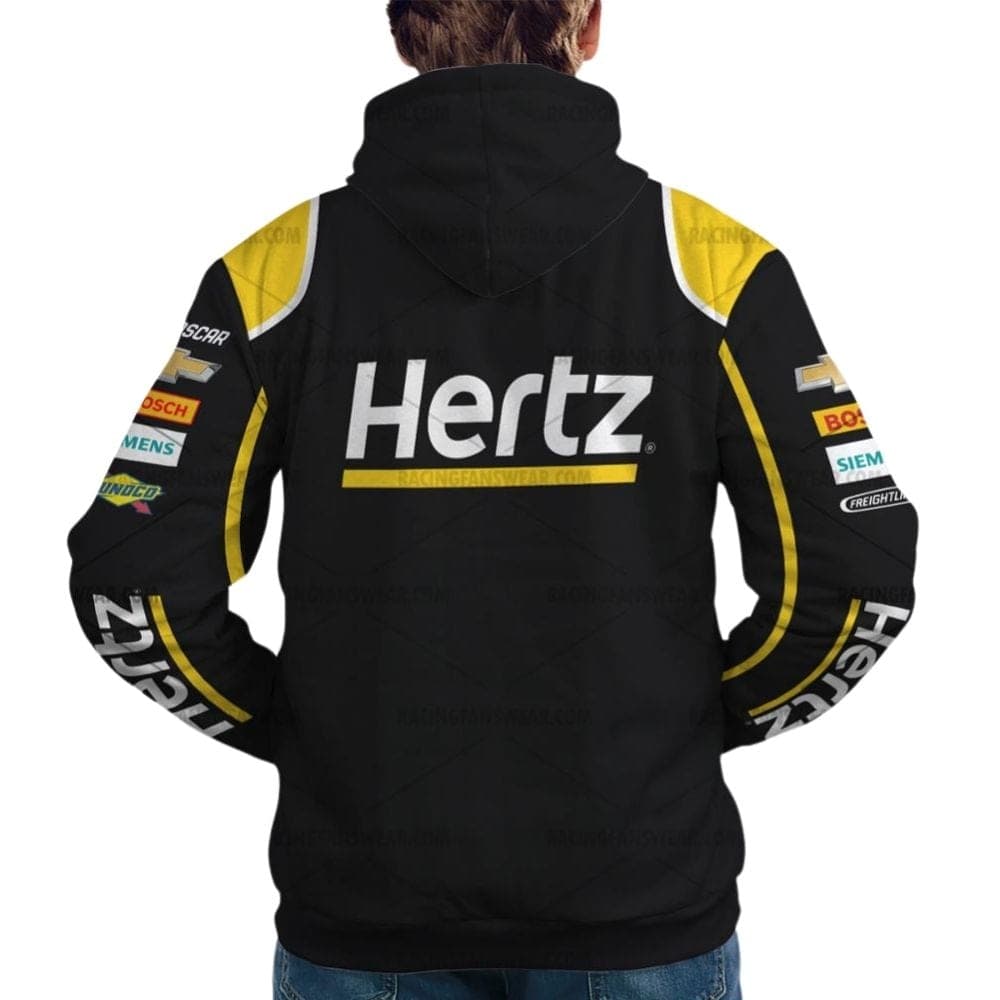 William Byron Nascar Racing Hertz 2018 Uniform All Over Print Hoodie