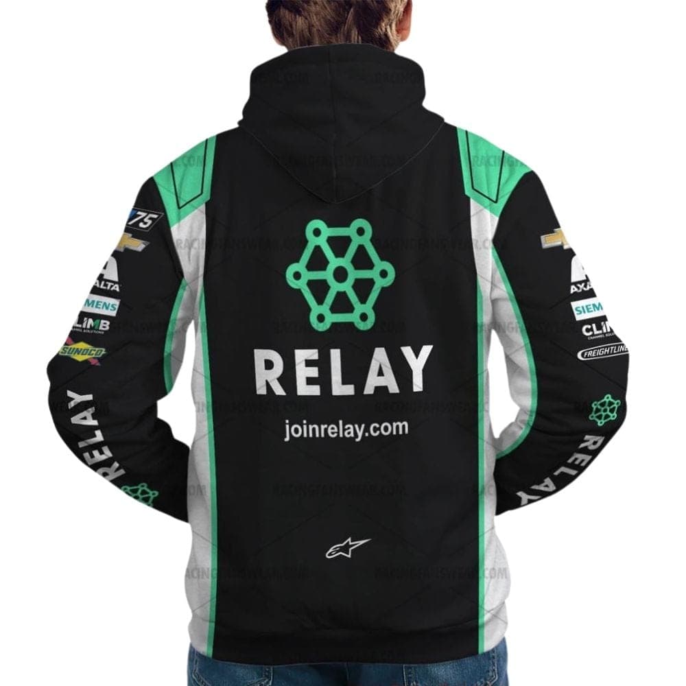 William Byron Nascar Racing Relay Payments 2024 Uniform All Over Print Hoodie