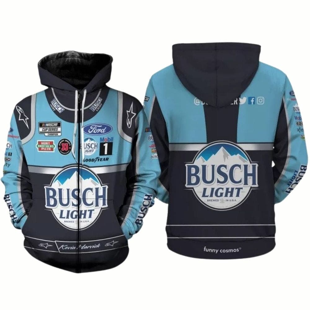Kevin Harvick Nascar 2022 Busch Light Racing All-over Print Hoodie