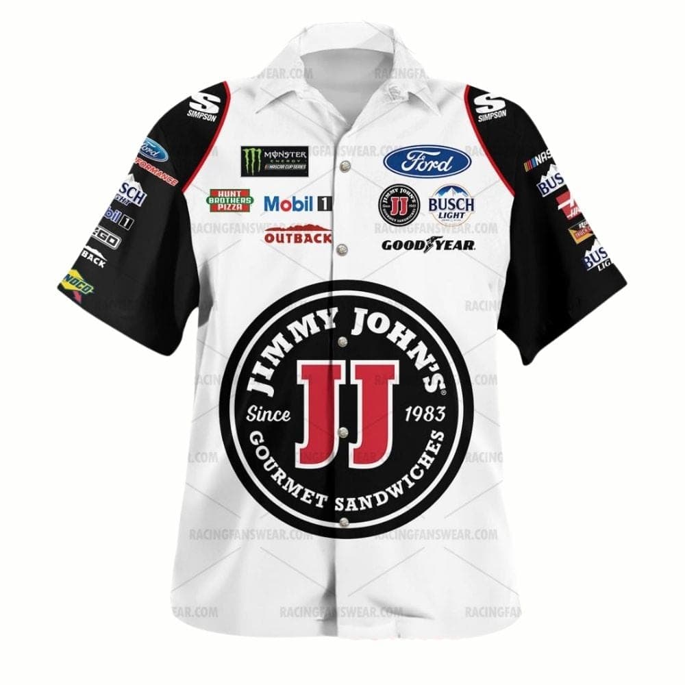 Kevin Harvick Nascar Jimmy John's, Ford and Monster Energy Racing Hawaiian Shirt