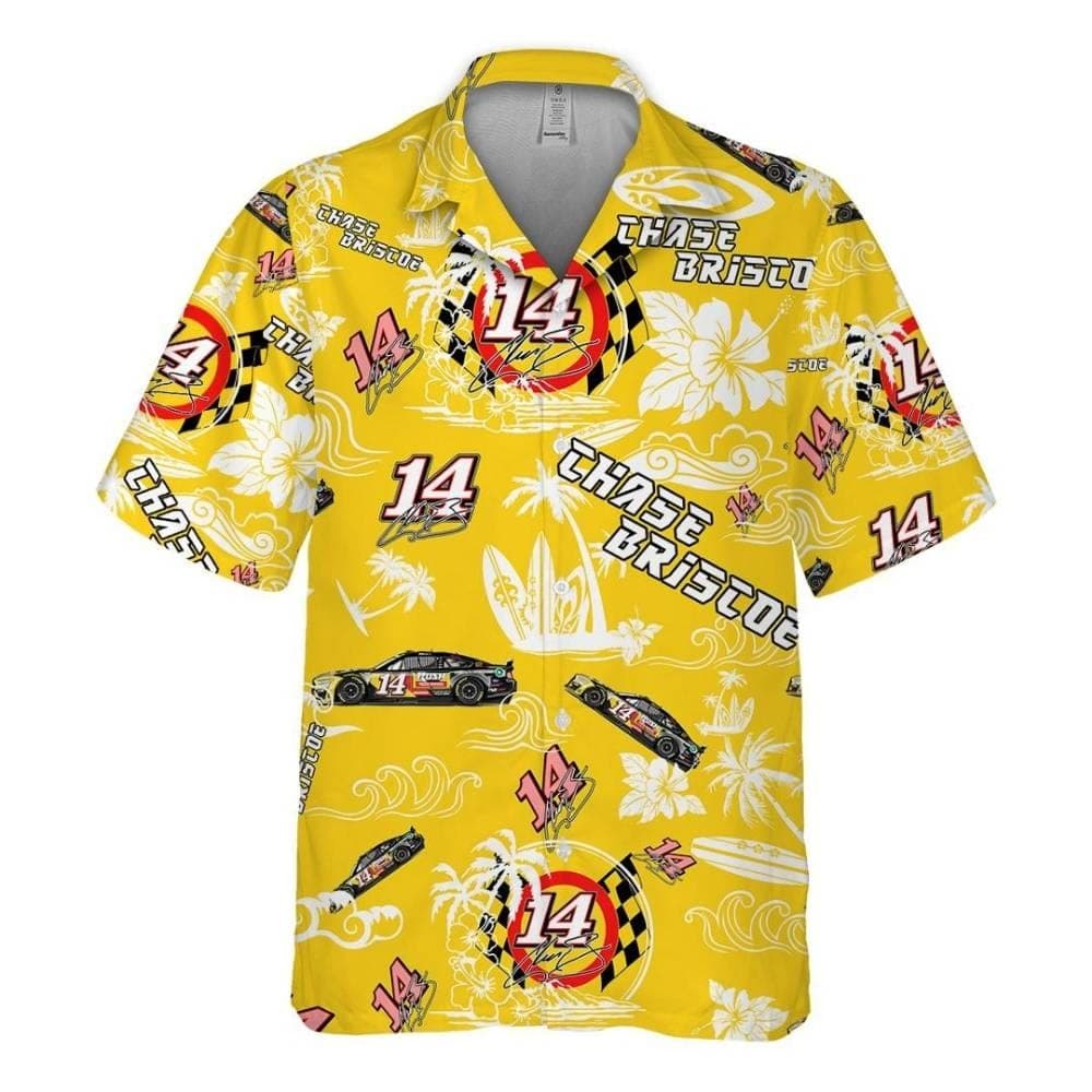 Chase Briscoe Nascar Racing Floral Tropical Signature Hawaiian Shirt