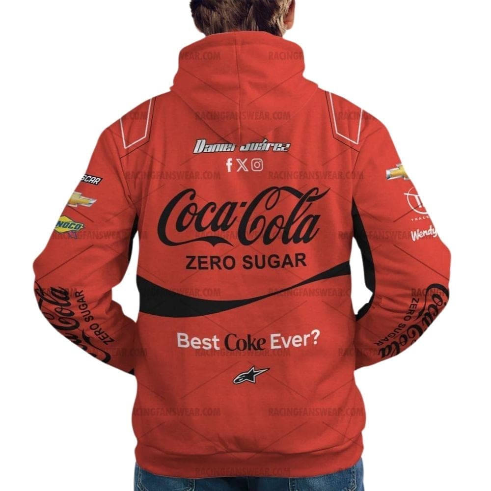 Daniel Suarez Nascar Racing Coca Cola Zero Sugar 2024 Uniform All Over Print Hoodie