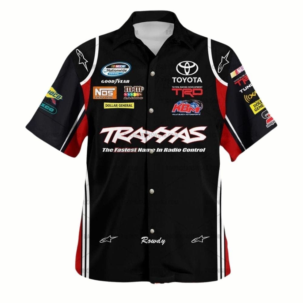 Kyle Busch Nascar Racing 2011 Traxxas Uniform Hawaiian Shirt