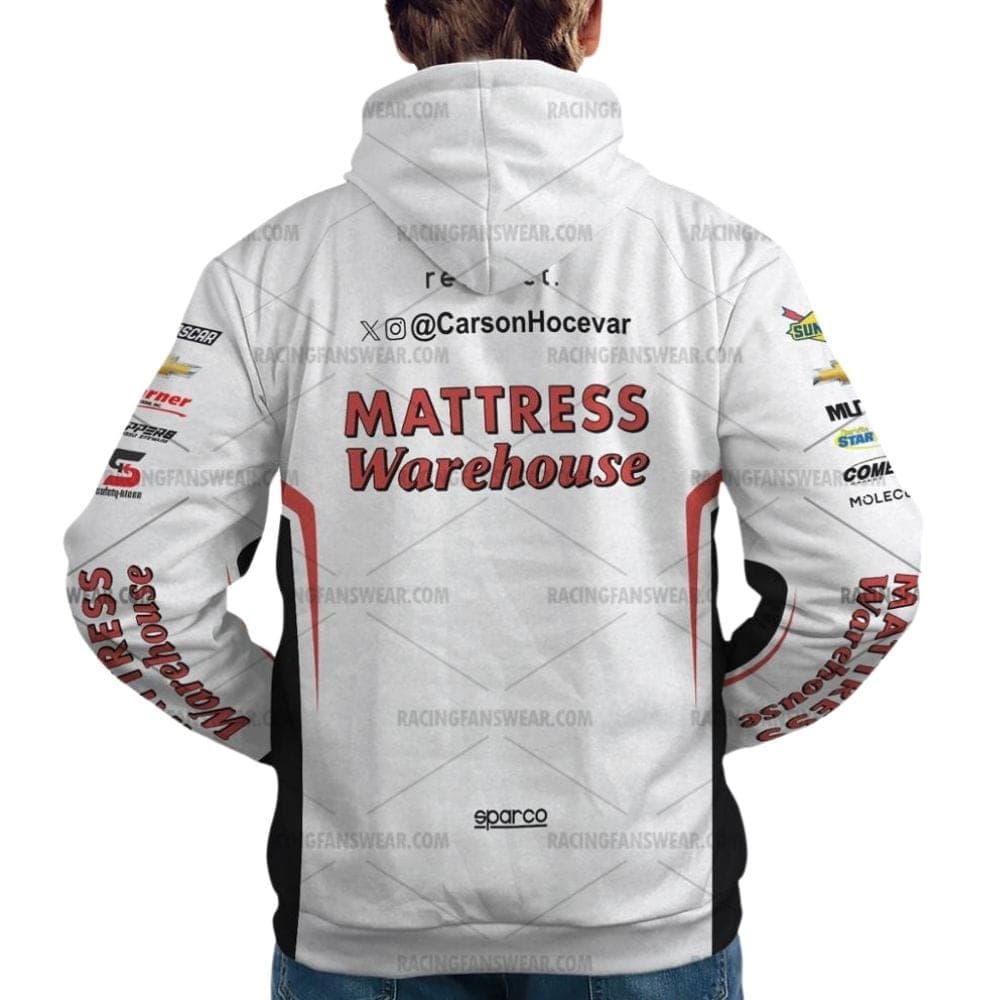 Carson Hocevar Nascar Racing Mattress Warehouse 2024 Uniform All Over Print Hoodie