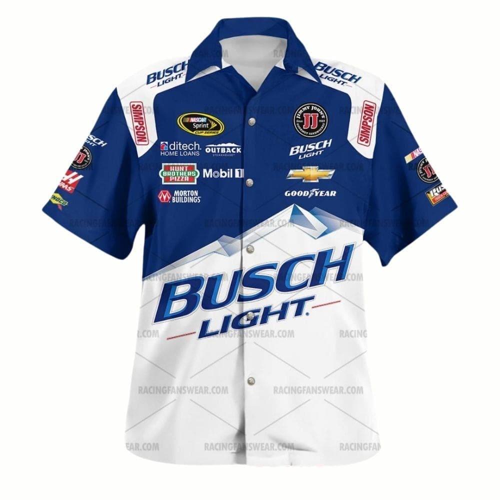 Kevin Harvick Nascar Busch Light Racing 2016 Uniform Hawaiian Shirt