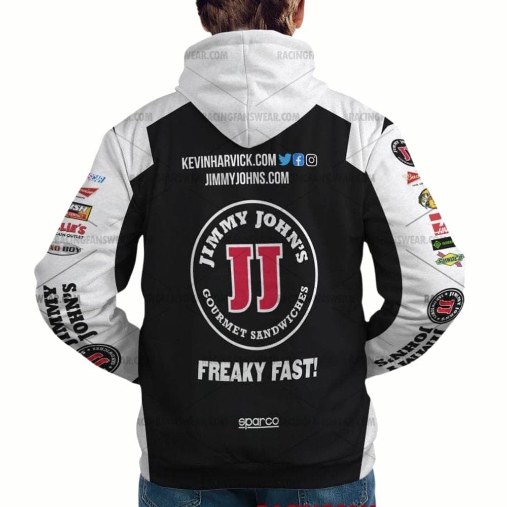 Kevin Harvick Nascar Jimmy John's Racing 2014 Uniform All-over Print Hoodie