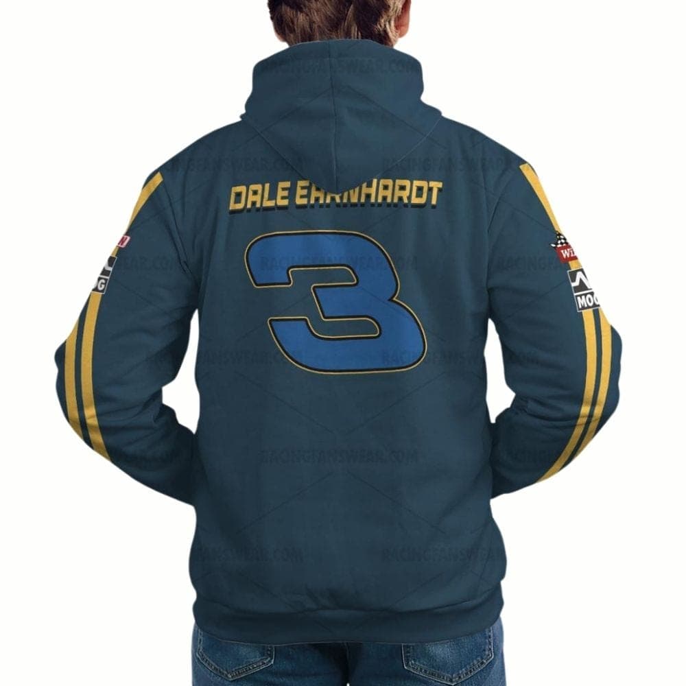Dale Earnhardt 3 Nascar Wrangler Racing Uniform All-over Print Hoodie