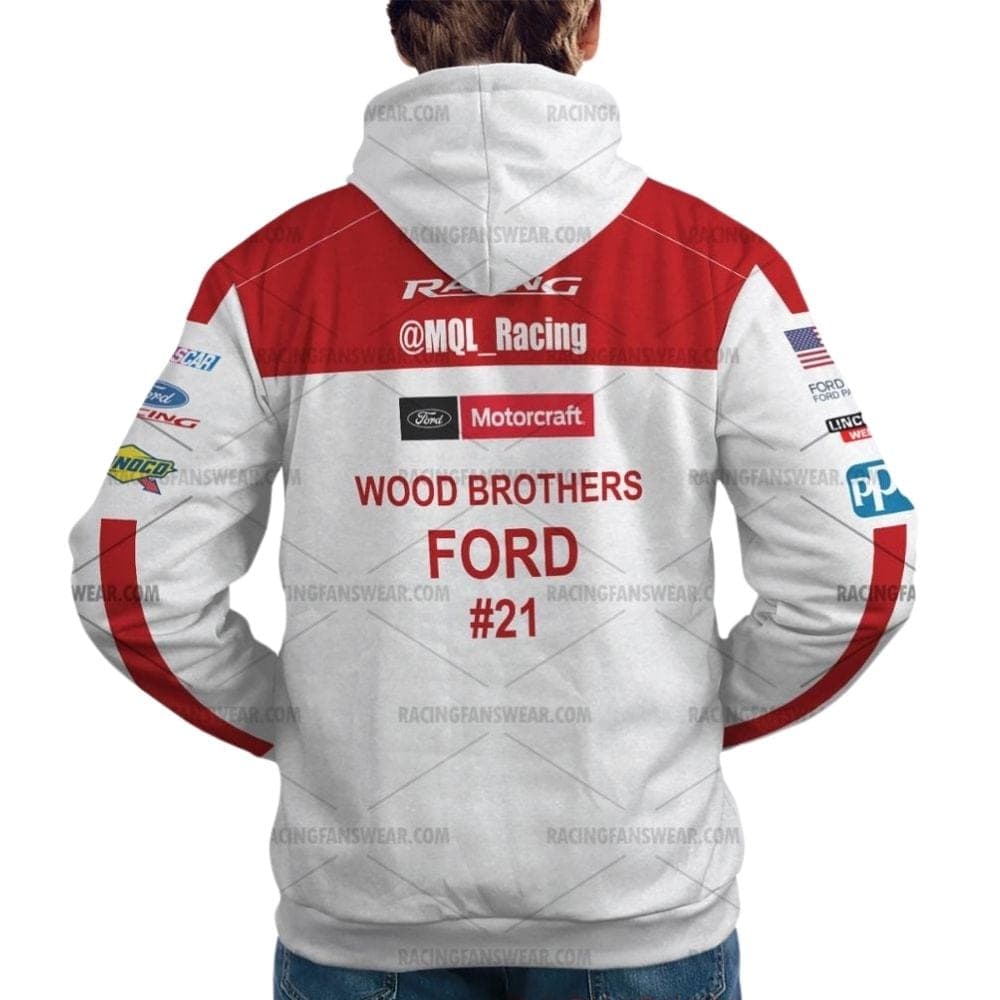 Ryan Blaney Nascar Racing 2015 Uniform All Over Print Hoodie