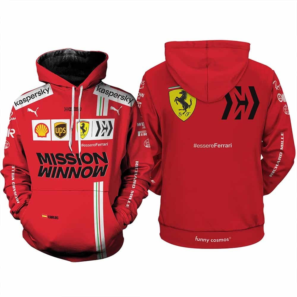 F1 2025 Ferrari All-over Print Hoodie