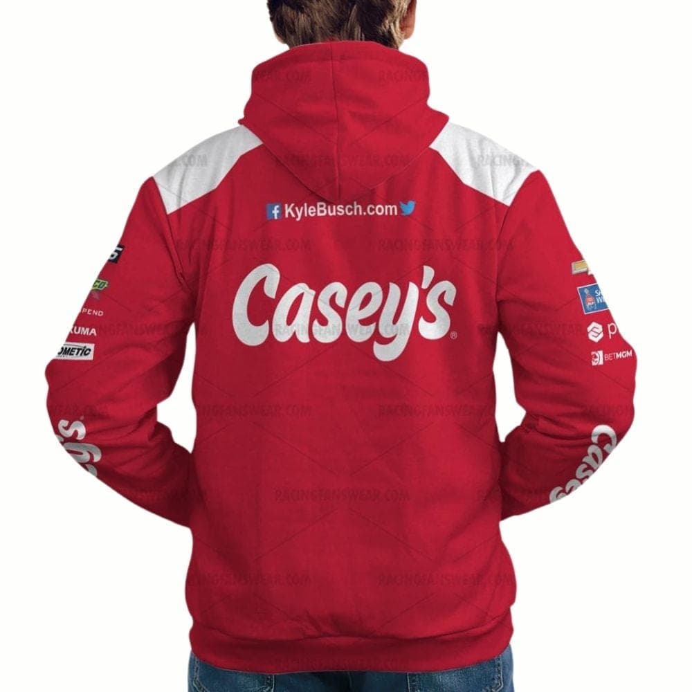 Kyle Busch Nascar 2023 Casey's Racing Uniform All-over Print Hoodie