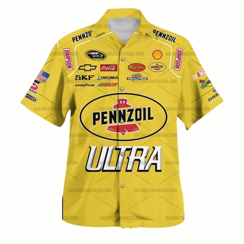 Kevin Harvick Nascar Pennzoil Ultra Racing 2010 Uniform Hawaiian Shirt