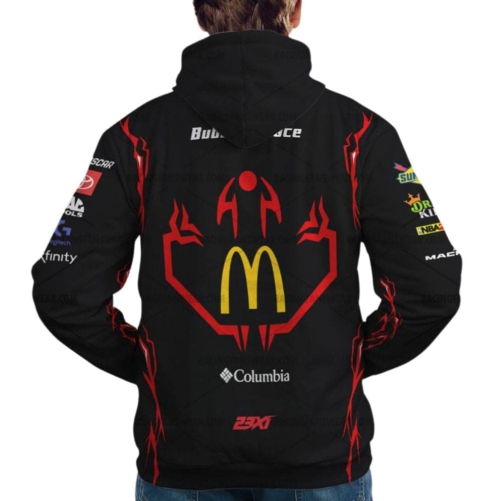 Bubba Wallace Nascar Racing McDonalds 2024 Uniform All Over Print Hoodie