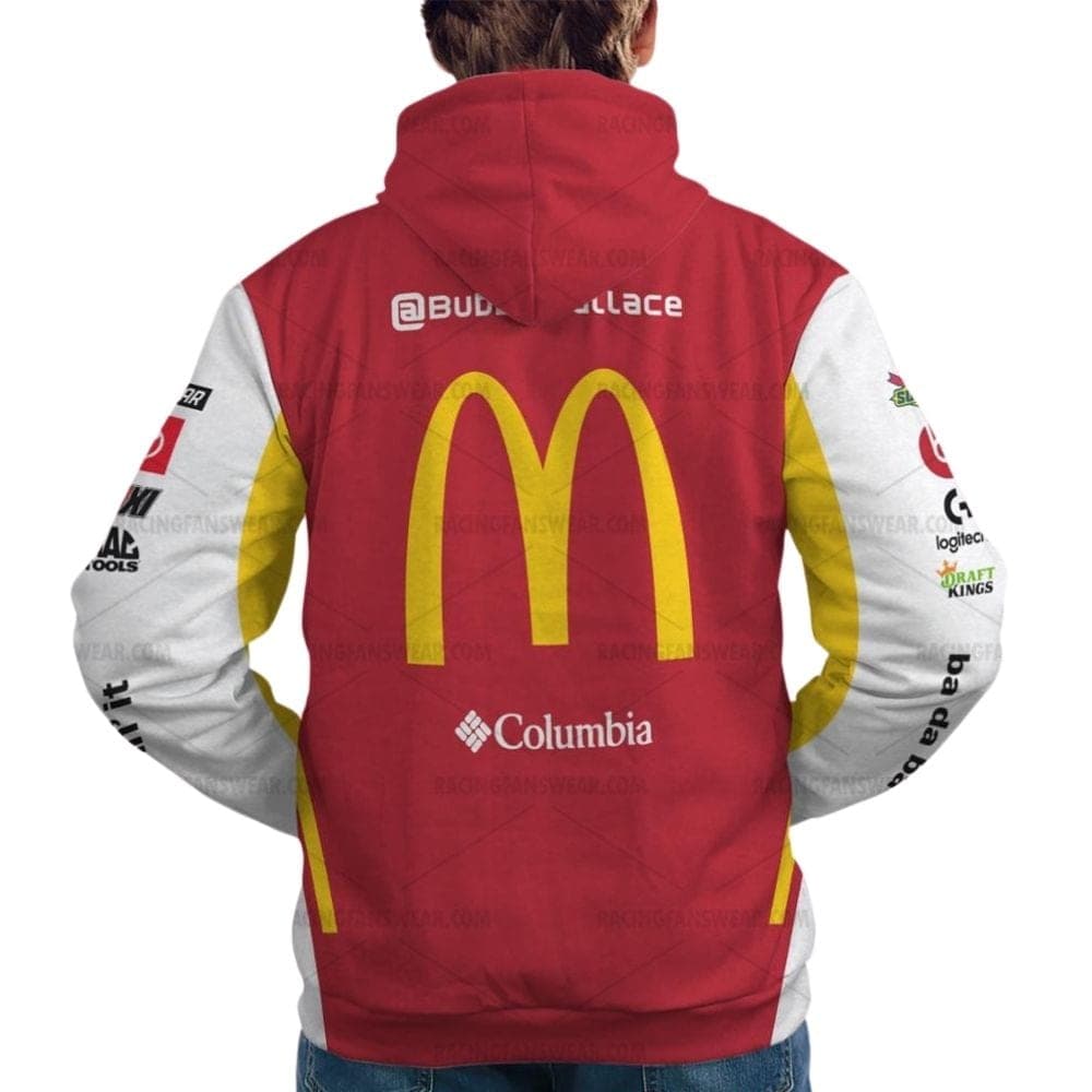 Bubba Wallace Nascar McDonalds 2021 Racing Uniform All Over Print Hoodie