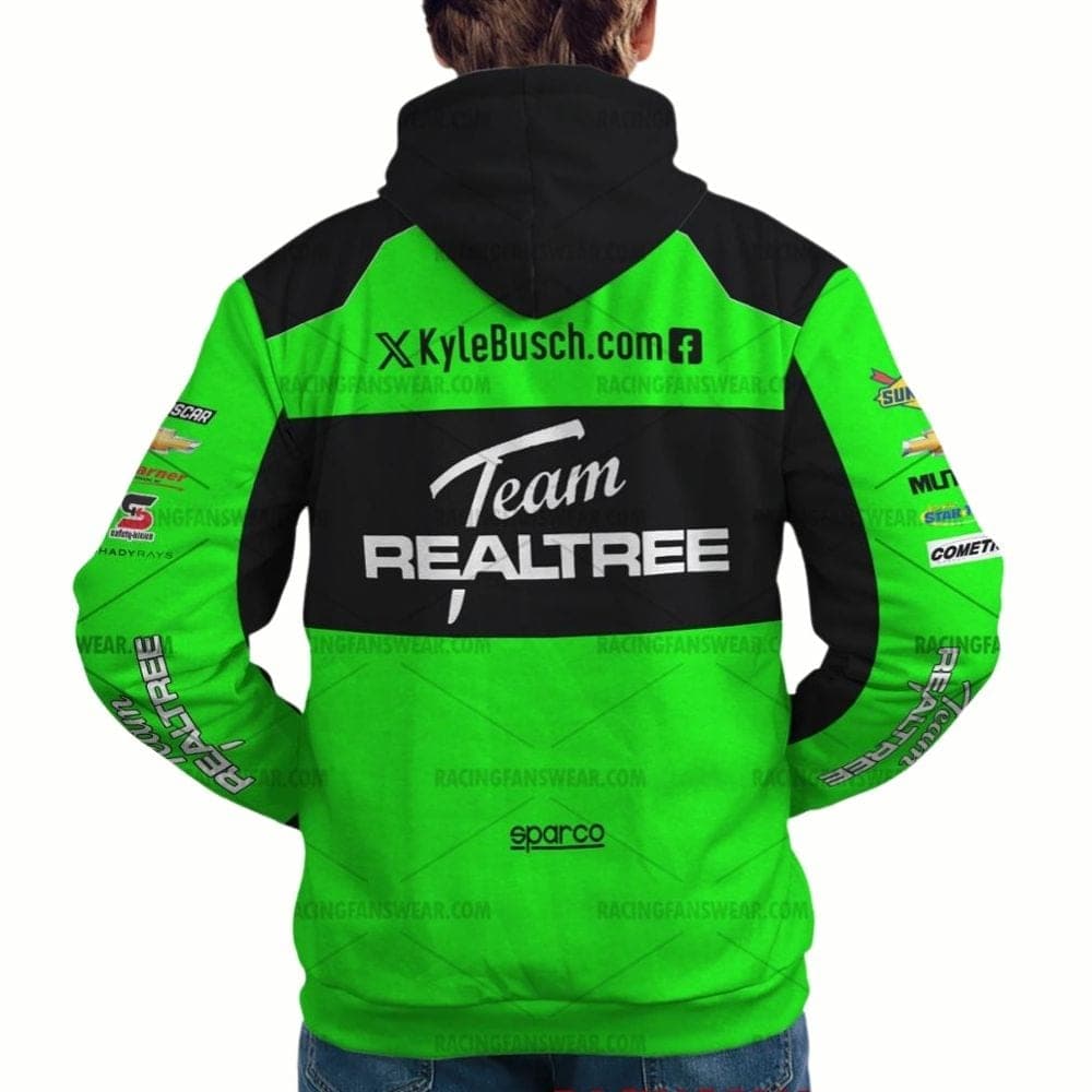 Kyle Busch Nascar Racing Team Realtree 2024 Uniform All-over Print Hoodie