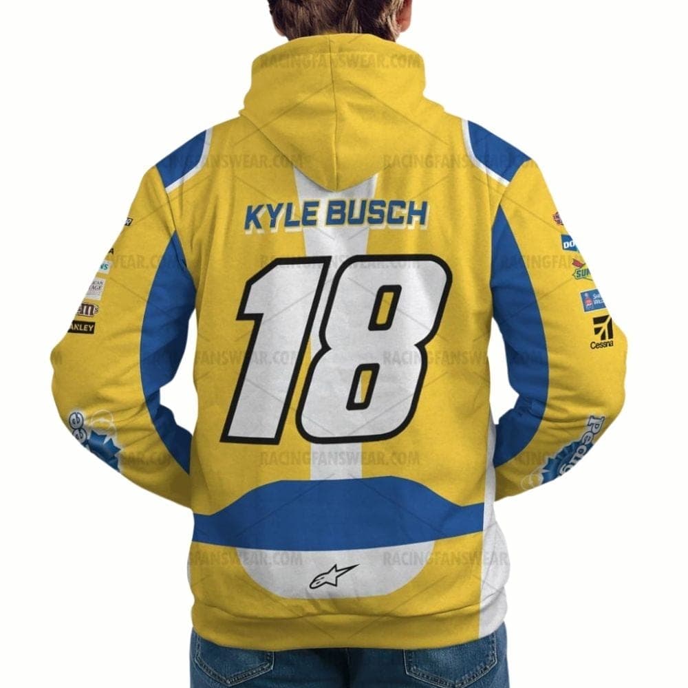 Kyle Busch 8 Nascar Racing 2018 Pedigree Signature Uniform All-over Print Hoodie