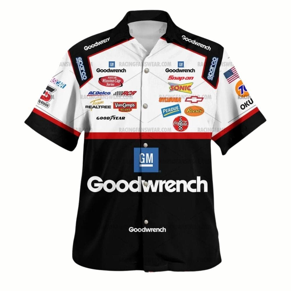 Kevin Harvick Nascar Goodwrench, Tulbert and Chevrolet Racing 2003 Uniform Hawaiian Shirt