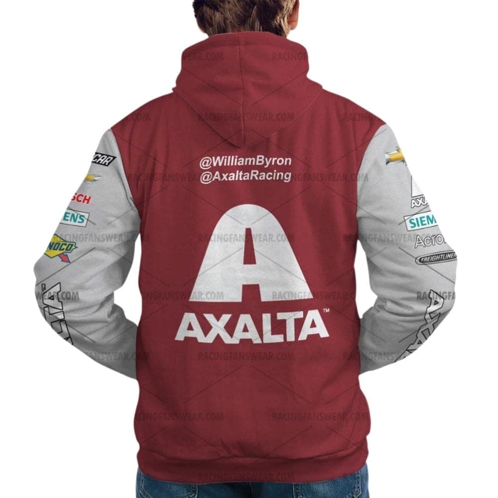 William Byron Hendrick Motorsport Chevrolet Axalta Nascar Racing Uniform All Over Print Hoodie