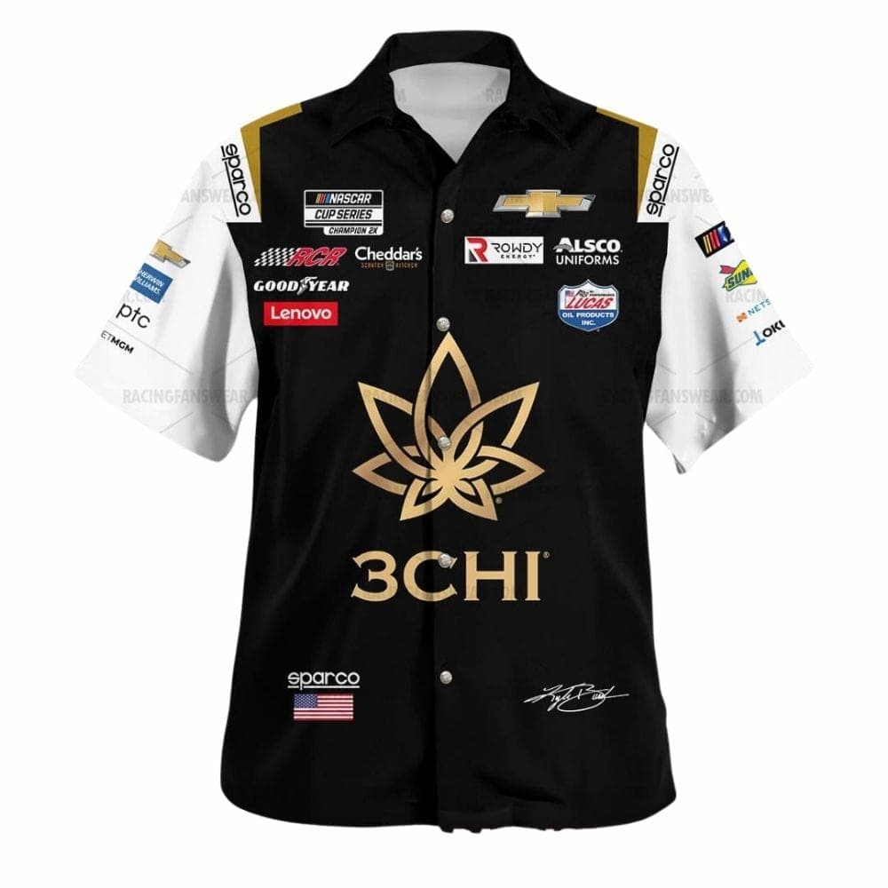 Kyle Busch Nascar 2023 3CHI Racing Signature Uniform Hawaiian Shirt