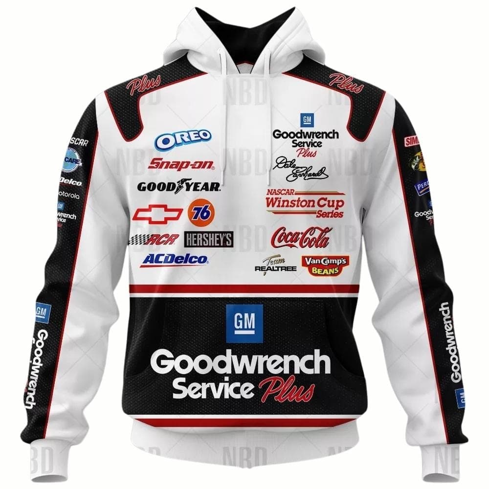 Dale Earnhardt 2001 Racing All-over Print Hoodie