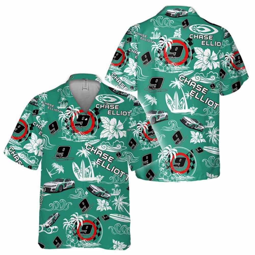 Chase Elliott Nascar 2023 UniFirst Racing Hawaiian Shirt