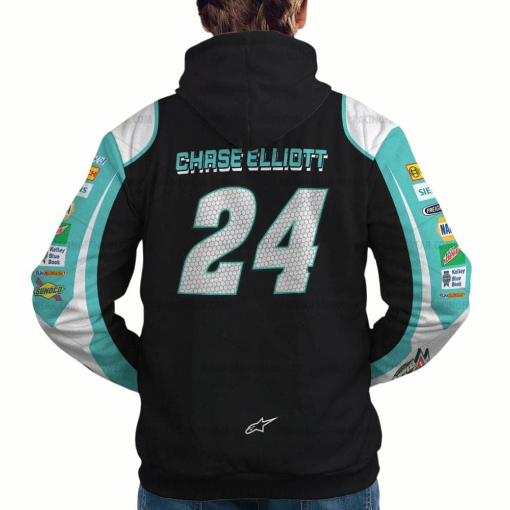 Chase Elliott 24 Nascar Moutain Dew Racing Uniform All-over Print Hoodie