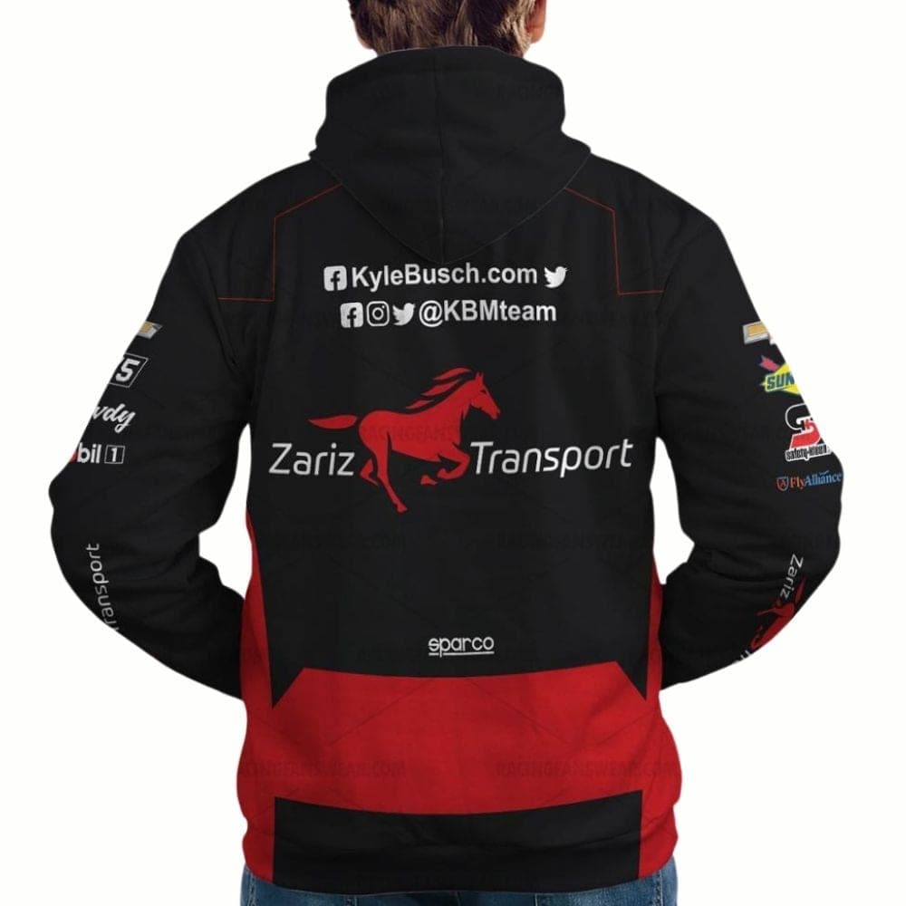 Kyle Busch Nascar Racing 2023 Zariz Transport Uniform All-over Print Hoodie