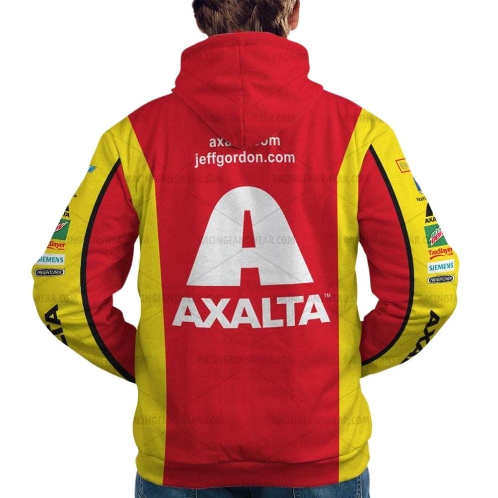 Jeff Gordon Nascar Racing Axalta Mountain Dew And Chervolet Uniform All Over Print Hoodie