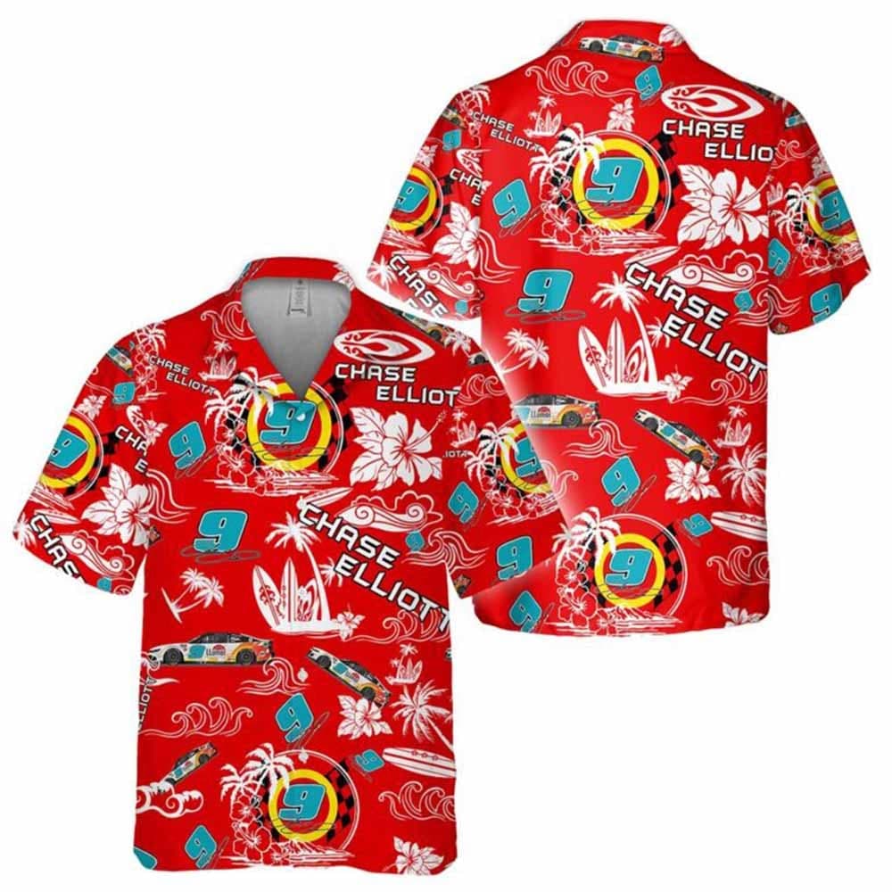 Chase Elliott Nascar 2023 Llumar Racing Hawaiian Shirt