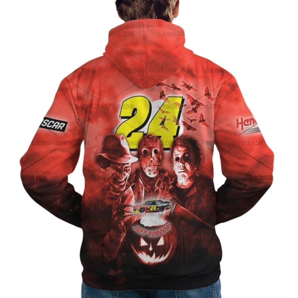 Jeff Gordon Nascar Racing Friends Horror Halloween All Over Print Hoodie