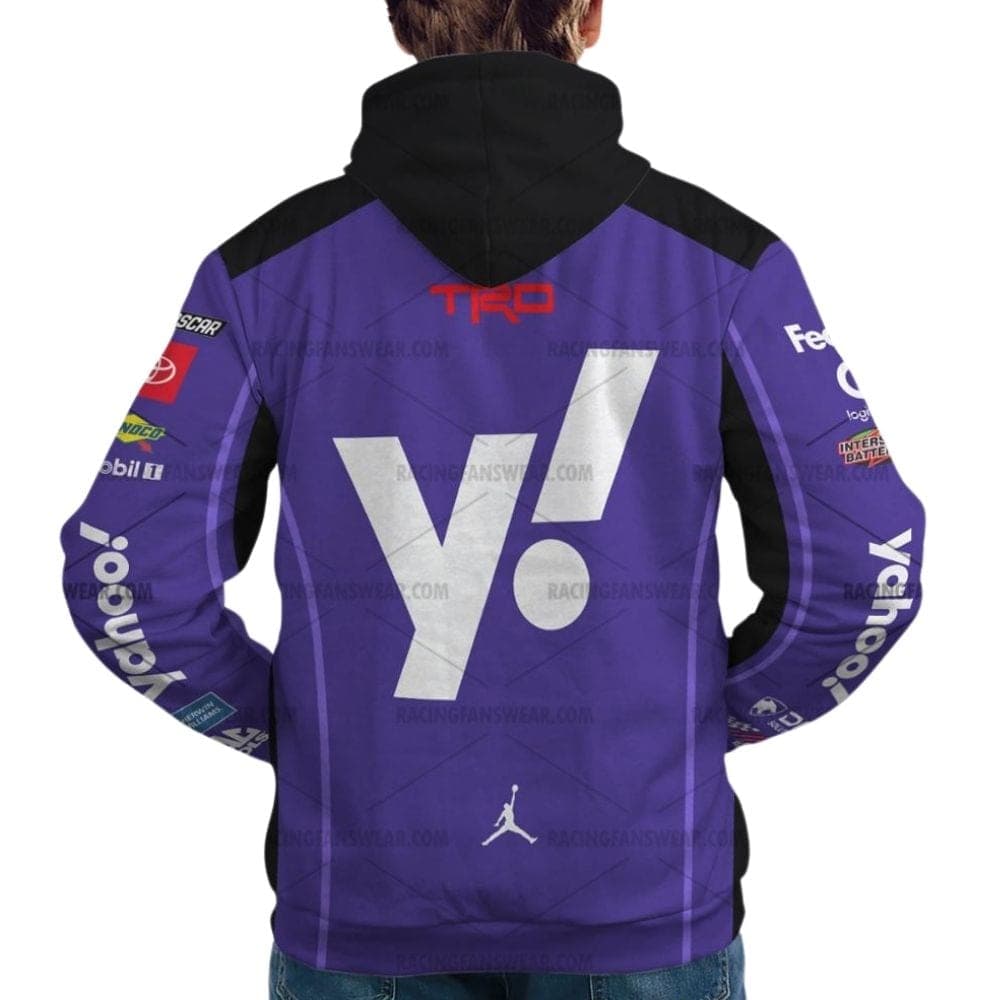 Denny Hamlin Nascar Racing 2024 Yahoo Uniform All Over Print Hoodie