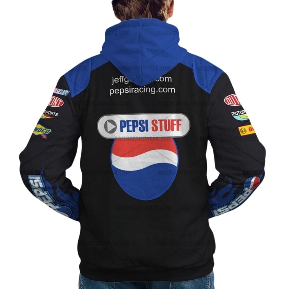 Jeff Gordon Nascar Racing Pepsi Stuff Uniform All Over Print Hoodie