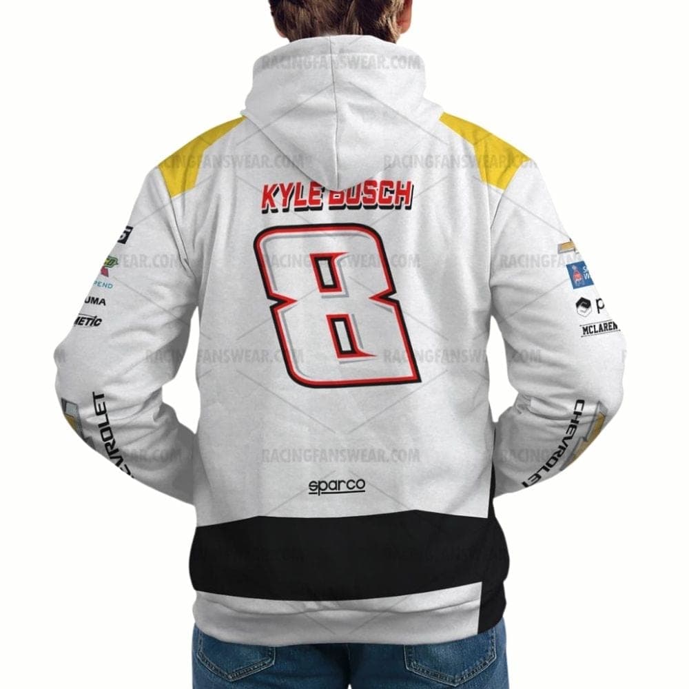Kyle Busch 8 Nascar Racing 2023 Chevrolet Uniform All-over Print Hoodie
