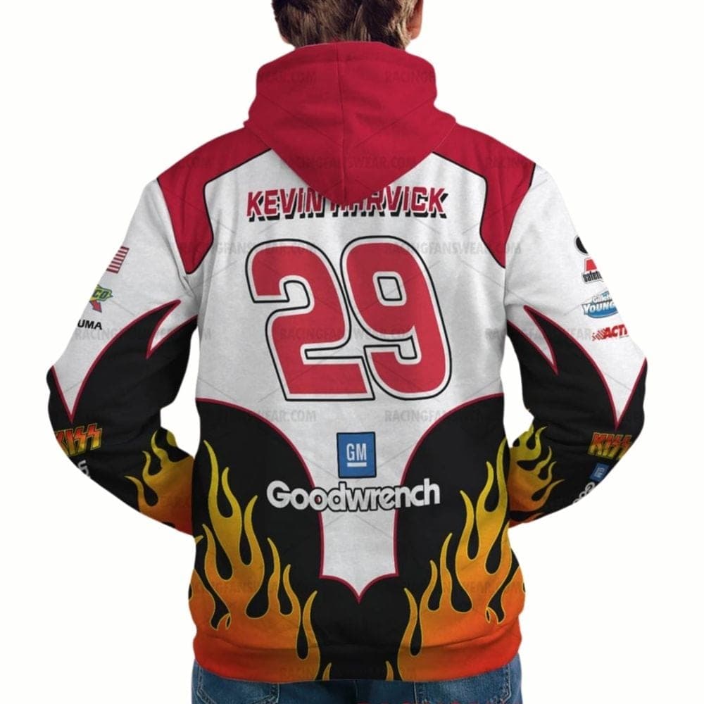 Kevin Harvick Nascar Racing 2004 KISS Uniform All-over Print Hoodie
