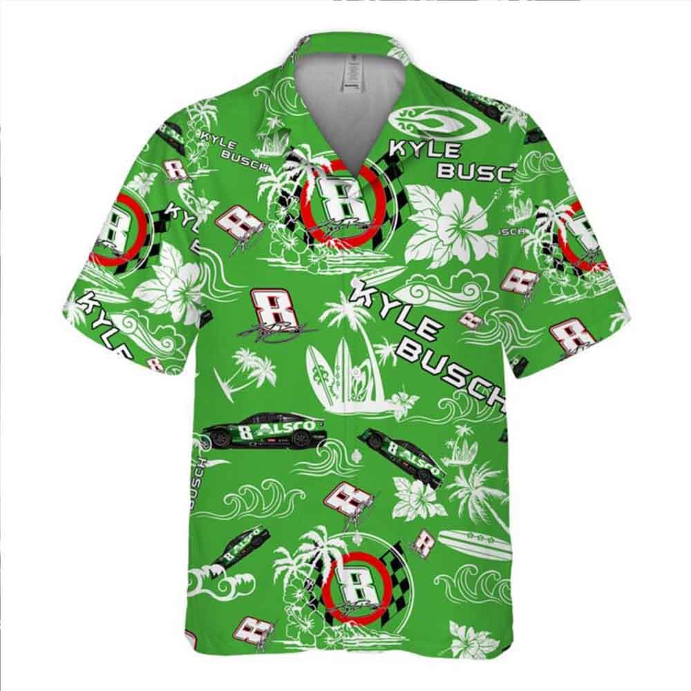 Kyle Busch Nascar 2023 Alsco Racing Hawaiian Shirt