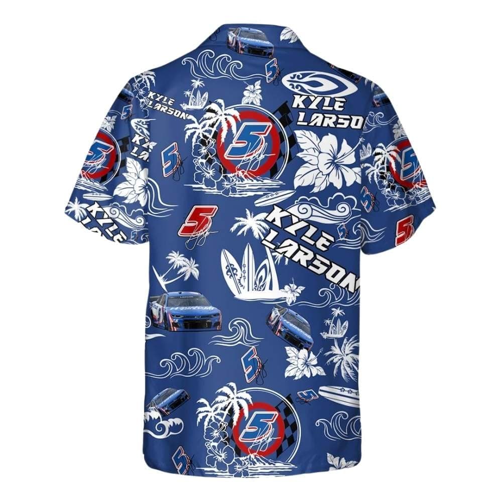 Kyle Larson Nascar Racing Floral Beach Tropical Hawaiian Shirt