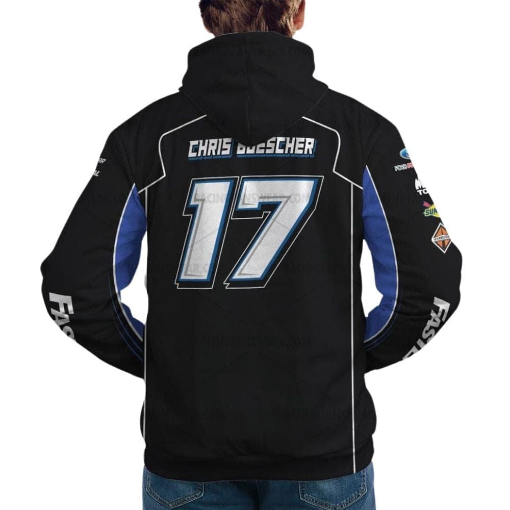 Chris Buescher Ford Fastenal Nascar Racing 2022 Uniform All Over Print Hoodie