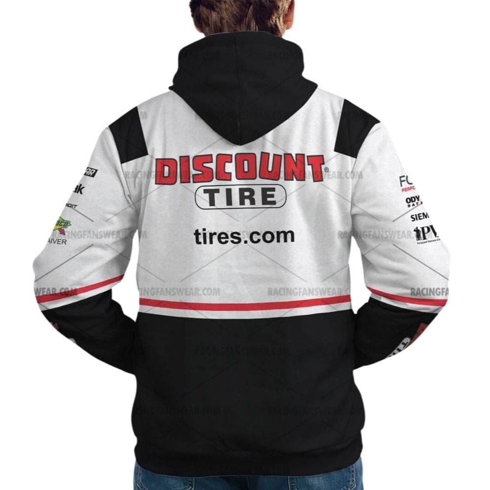 Austin Cindric Nascar Racing 2024 Team Penske Discount Tire Uniform All Over Print Hoodie