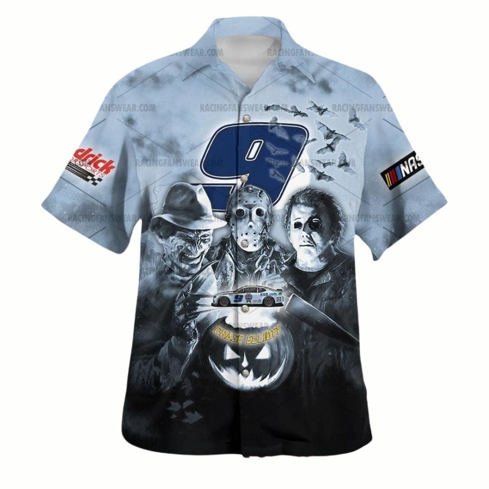Chase Elliott Nascar Racing Halloween Hawaiian Shirt