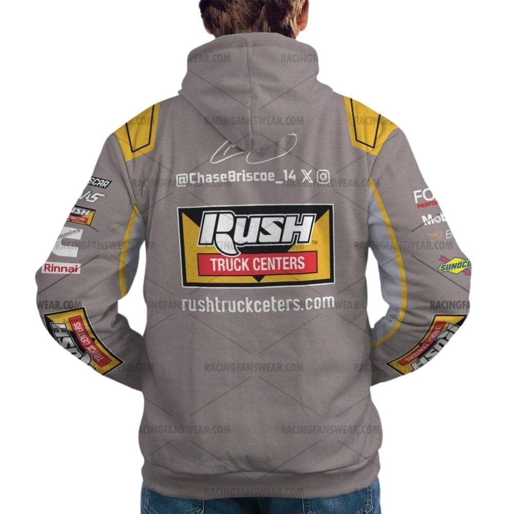 Chase Briscoe Rush Truck Centers Nascar Racing 2024 Uniform All Over Print Hoodie