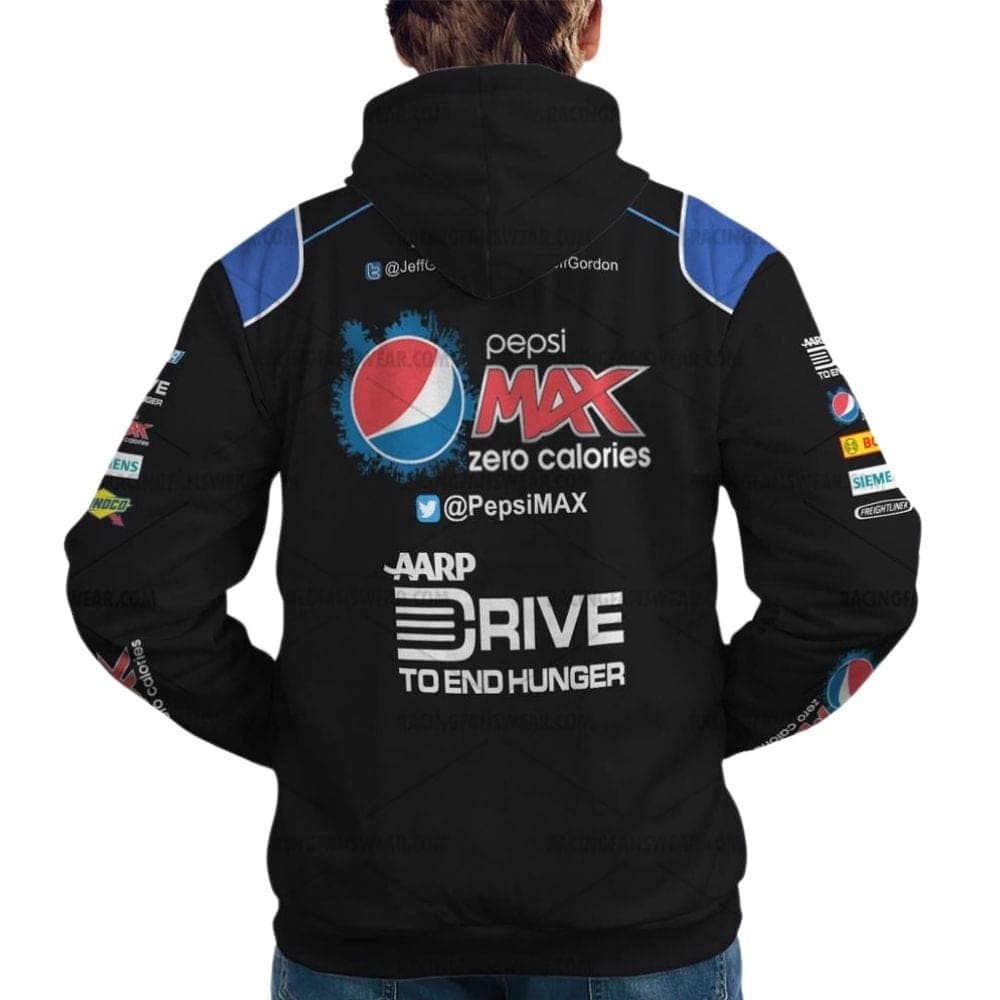 Jeff Gordon Nascar Racing 2012 Pepsi Uniform All Over Print Hoodie