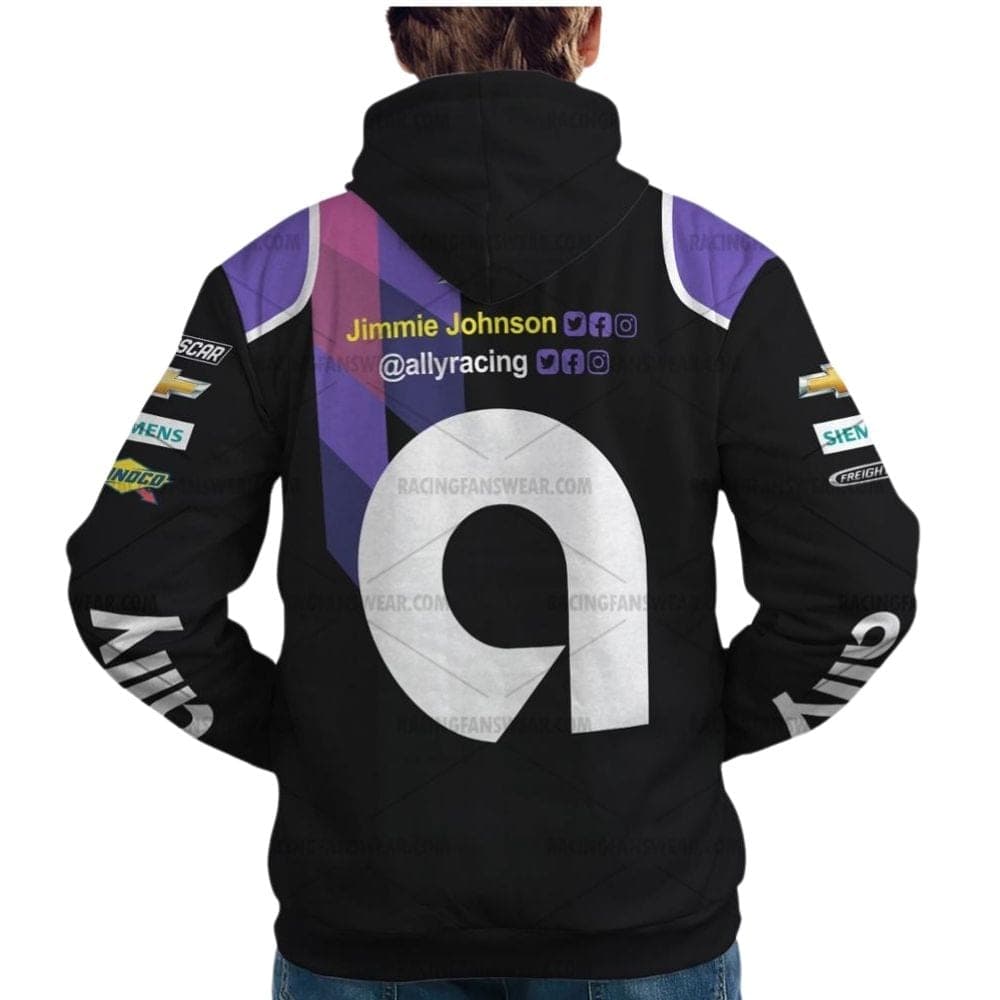 Jimmie Johnson Nascar Racing Ally 2020 Signature Uniform All Over Print Hoodie