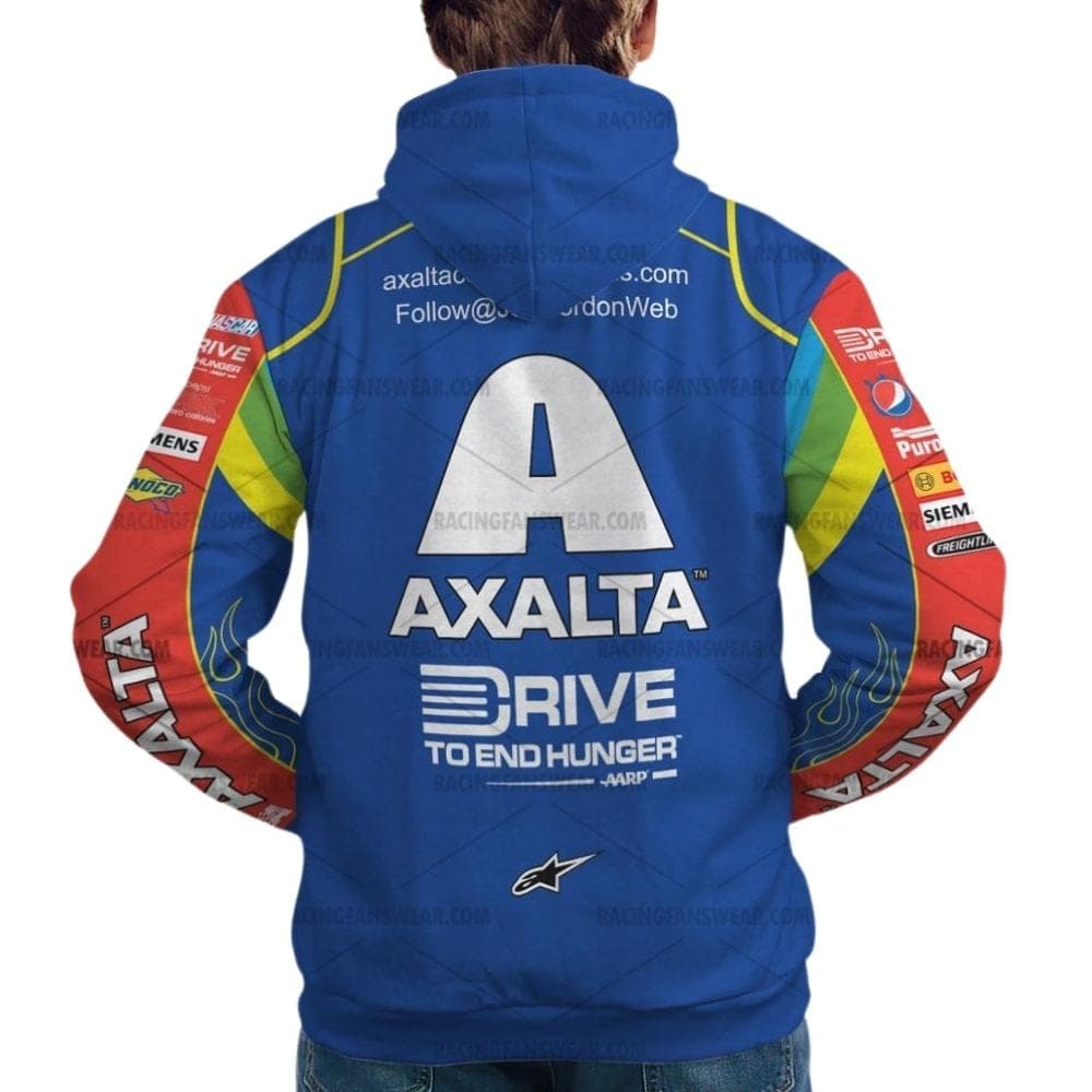 Jeff Gordon Nascar Racing Axalta 2013 Uniform All Over Print Hoodie