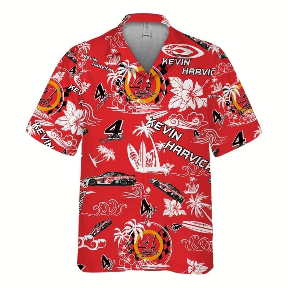 Kevin Harvick Nascar 2023 Rheem Racing Tropical Hawaiian Shirt